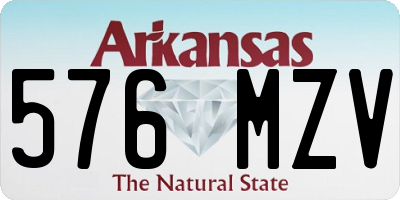 AR license plate 576MZV