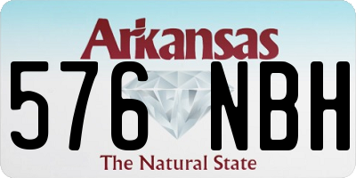AR license plate 576NBH