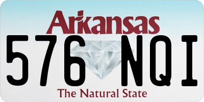 AR license plate 576NQI
