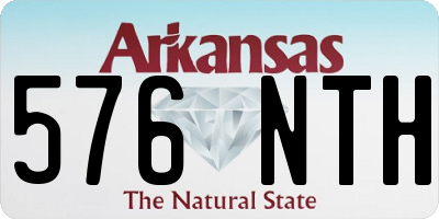 AR license plate 576NTH