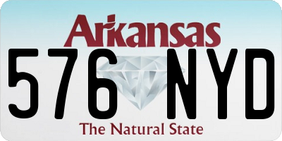 AR license plate 576NYD