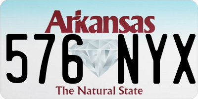 AR license plate 576NYX