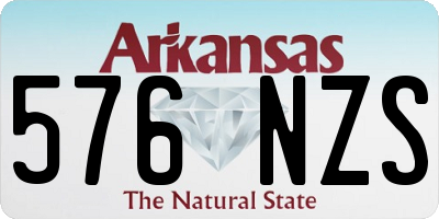 AR license plate 576NZS