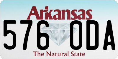 AR license plate 576ODA