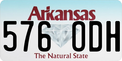 AR license plate 576ODH