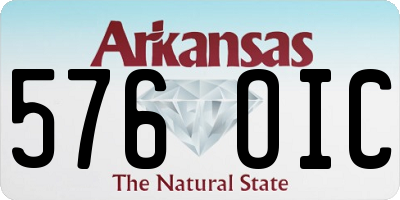 AR license plate 576OIC
