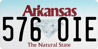 AR license plate 576OIE