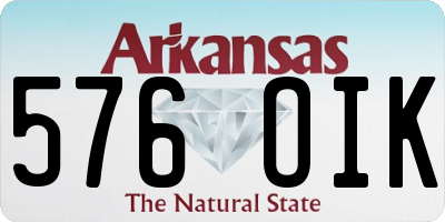 AR license plate 576OIK