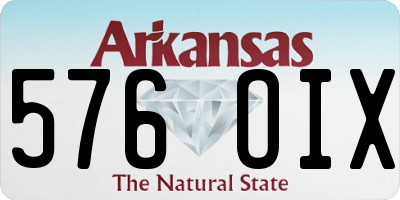 AR license plate 576OIX