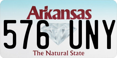 AR license plate 576UNY