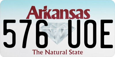 AR license plate 576UOE