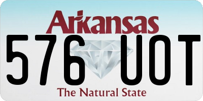 AR license plate 576UOT