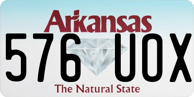 AR license plate 576UOX