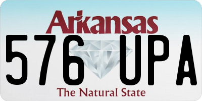 AR license plate 576UPA