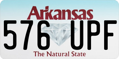 AR license plate 576UPF