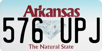 AR license plate 576UPJ