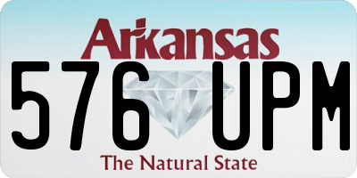 AR license plate 576UPM