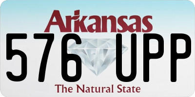AR license plate 576UPP