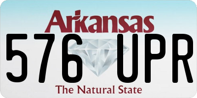 AR license plate 576UPR