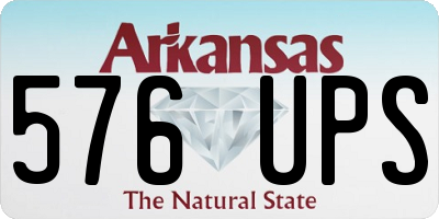 AR license plate 576UPS
