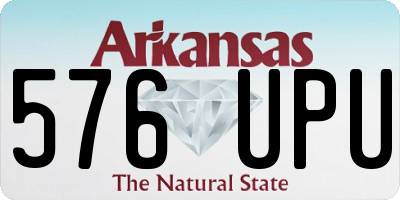 AR license plate 576UPU