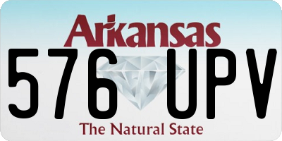 AR license plate 576UPV