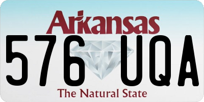 AR license plate 576UQA