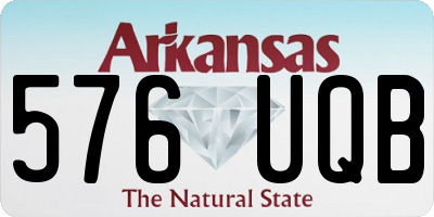 AR license plate 576UQB