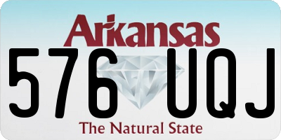 AR license plate 576UQJ