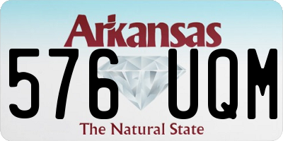 AR license plate 576UQM