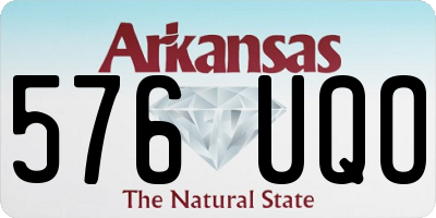 AR license plate 576UQO