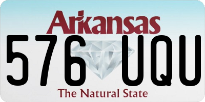 AR license plate 576UQU