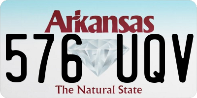 AR license plate 576UQV