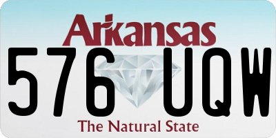 AR license plate 576UQW