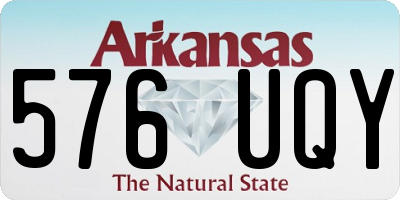 AR license plate 576UQY