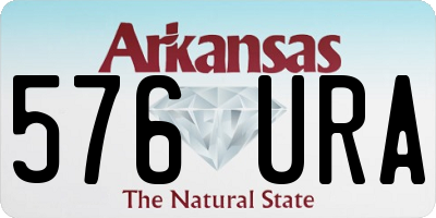 AR license plate 576URA