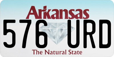 AR license plate 576URD