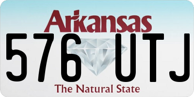 AR license plate 576UTJ