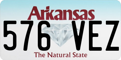 AR license plate 576VEZ