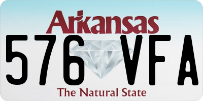 AR license plate 576VFA