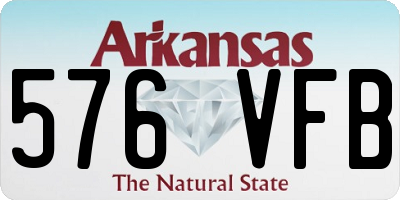 AR license plate 576VFB