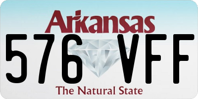 AR license plate 576VFF