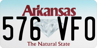 AR license plate 576VFO