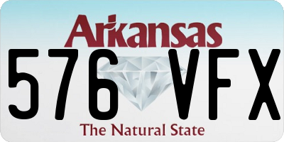 AR license plate 576VFX