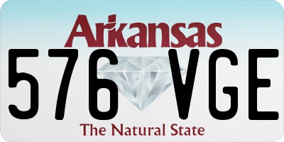AR license plate 576VGE