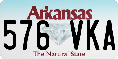 AR license plate 576VKA