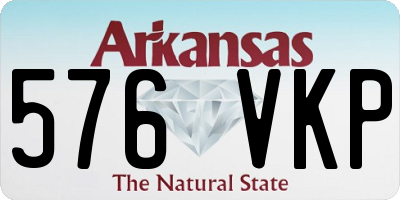 AR license plate 576VKP