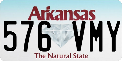 AR license plate 576VMY