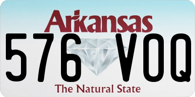 AR license plate 576VOQ