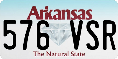 AR license plate 576VSR